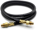 10 ft Argon Inert Gas Welding Hose – 5/8" UNF-18RH Fittings Both Ends – Flexible Rubber Flow Hose for Argon, CO2 and Helium MIG TIG Welding