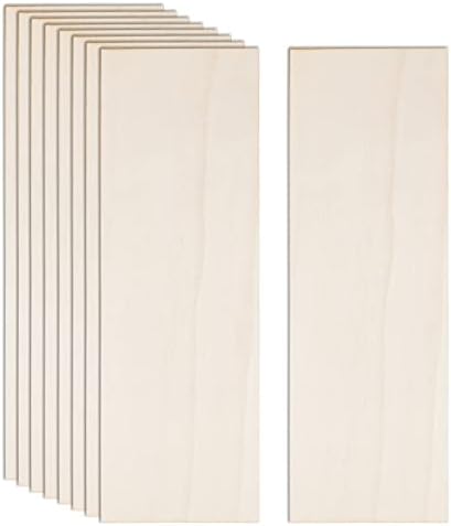 12 Pack Basswood Sheets for Crafts 12 x 4 x 1/8 Inch-3 mm Thick Unfinished Plywood Sheets Thin Craft Wood Sheets Boards for Drawing,Painting, Wood Engraving, Wood Burning,DIY Laser Cutting Projects