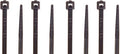 Hellermann Tyton T18L0M4 Standard Cable Tie, 8" Long, 18lb Tensile Strength, PA66, Black (Pack of 1000) (4)