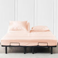 JS Sanders Collection Split Head Sheet Set 4PC King Size, Peach