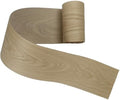 White Oak Wood Veneer Sheet,Flat Cut,8.5''x 98'',Iron On Stick Veneer Roll Without Paper,Pre-glued Hot Melt Self Adhesive Tape for Cabinet Furniture Plywood Door Speaker Renovation
