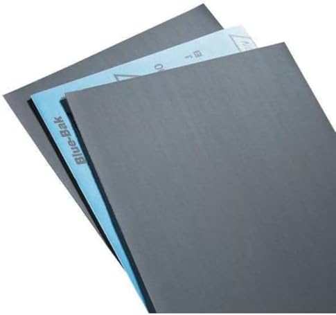 Norton Waterproof Sandpaper, Tufbak 9X11 Sanding Sheet, 600 Grit for Fine Finishing, Fine Sand Paper for Wood, Stainless Steel and Glass, Pack of 50