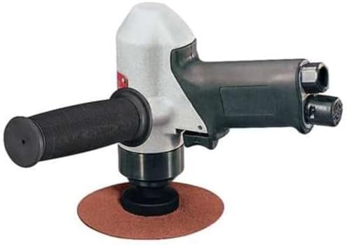 Dynabrade 50321 4-1/2-Inch 114 mm Diameter Pistol Grip Disc Sander, 11000 RPM, Rear Exhaust, 5/8-Inch -11 Female Pad , Black