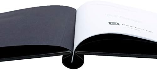 Faux Leather Springback Thesis Binder - Black, 1" Spine, by Bindertek