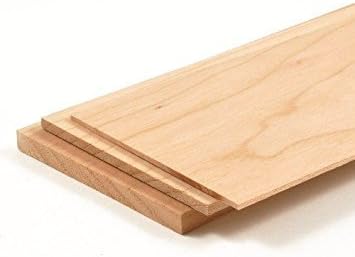 2 Thin Hard Maple (Sugar Maple) Wood Boards @ 1/4 x 3 x 24 Inches. Kiln Dry Lumber