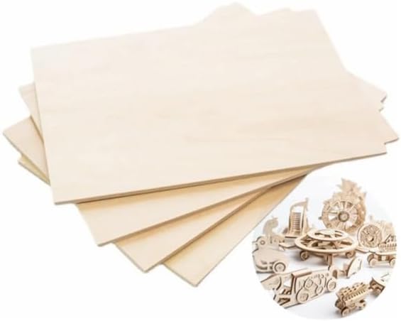 12 Pack Basswood Sheets Plywood Board 18 x 20 x 1/8 Inch - Unfinished Wood Boards with Smooth Surfaces for Crafts, Laser Cutting and Engraving, CNC Cutting, DIY Architectural Models