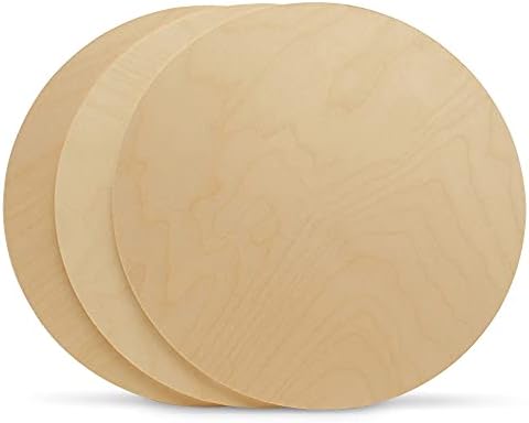 Wood Circles 36 inch, 1/4 Inch Thick, Birch Plywood Discs, Pack of 2 Unfinished Wood Circles for Crafts, Wood Rounds by Woodpeckers
