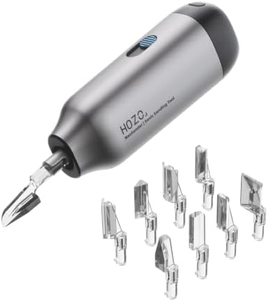 HOZO NeoSander Reciprocating Detail Sander, Mini Electric Pen Sander with 13000 SPM Linear Motion, Adjustable Stroke for Precision Sanding, Ideal for 3D Printing, Model Making, Crafts & DIY Projects