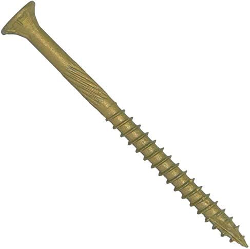 Jake Sales #10 x 2-1/2" Bronze Coated Multipurpose Wood Screw Torx/Star Drive Flat Head (1 Pound - 77 Approx. Screw Count) Exterior Coated - ACQ Compatible Wood Screws
