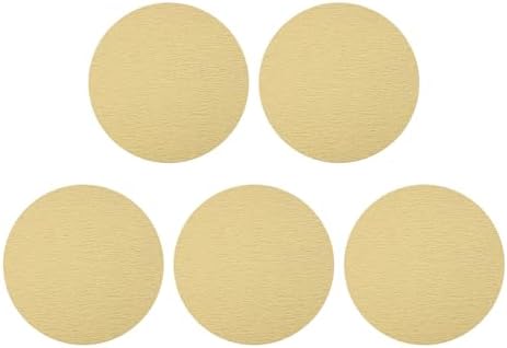 HARFINGTON 5 Pcs 9 Inch Sanding Discs 120 Grit Yellow Aluminum Oxide