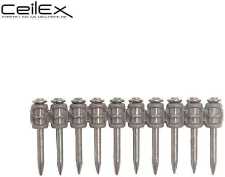 1000x Collated Concrete Nails 1-1/4 Inch (32mm) for Hilti BX 3 (BX3) Cordless Concrete Nailer, B3 MX Collated Strip, Full Round Head Hardened Steel Pins for Metal Track, Drywall & Concrete