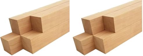 Barrington Hardwoods Cherry Lumber Square Turning Blanks (4pc) (2" x 2" x 6") (Pack of 2)
