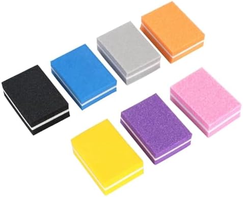 Sponge Nail Buffers 300pcs Mini Nail File 100/180 Disposable Buffer Block Sponge Women Manicure Tool Polish UV Gel Lime a Ongle Wholesale(Mix Color)