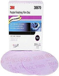 3M 30670 Hookit Purple 6" P800 Grit Finishing Film Disc, (Box of 50) - 4-Box Pack