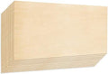 Plywood Sheet Board, A Grade, 22 x 12 inch, 1.5mm Thick, Pack of 10 Unfinished for Crafts Basswood by Craftiff