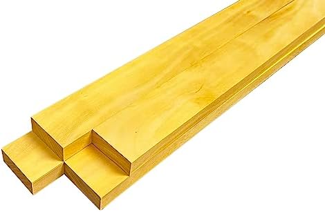 Yellowheart Lumber Boards 3/4" x 2" (4pcs) (3/4" x 2" x 18")