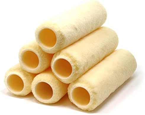Allgala Paint Roller Cover 9 Inch 6 Pack 1/2 Inch Nap Shedless Premium Paint Roller Cover Sleeves for Paint Roller Kit