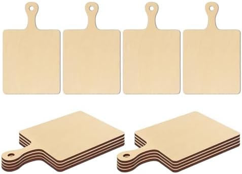 PYD Life 12 Pack Plywood Sublimation Cutting Boards with Handle 5.5" x 9"