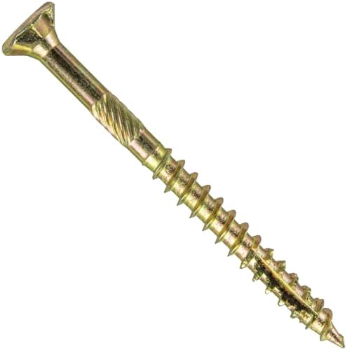 Jake Sales #10 x 2-1/2" Gold Star Wood Screw Torx/Star Drive Flat Head (5 POUNDS - Approx. 385 Screw Count) - Multipurpose Wood Screws