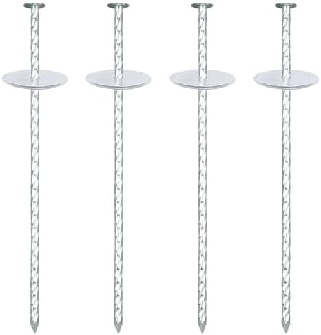 10" 40 Pack Galvanized Metal Landscape Stakes Heavy Duty Anchoring Spikes