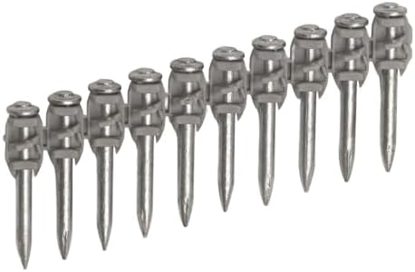 100x Collated Concrete Nails 1-1/4 Inch (32mm) for Hilti BX 4 (BX4) Cordless Concrete Nailer, B4 MX Collated Strip, Full Round Head Hardened Steel Pins for Metal Track, Drywall & Concrete