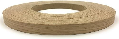 Edge Supply White Oak 2 in x 250 ft Roll – Pre-Glued Iron On Wood Veneer Tape – Wood Veneer Edge Banding Tape with Hot Melt Adhesive, Smooth Sanded Finish Ideal for Furniture & DIY, Made in USA