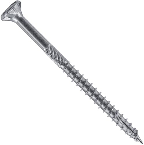 Jake Sales #9 x 2-1/2" Silver Star Stainless Steel Wood Screw Torx/Star Drive Head - Grade 300 Series Stainless Steel Torx/Star Drive Wood Screws - (5 POUNDS - 550 Approx. Screw Count)