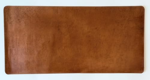 Rovelis Full-Grain Leather Desk Mat, 31”×15”