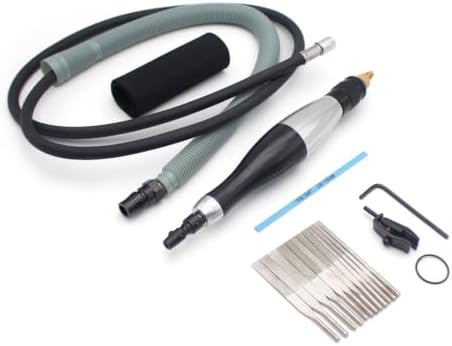 iDili Pneumatic Ultrasonic Grinding Machine Air Die Grinder Polisher Air Lapper Linear Reciprocating Stroke Polishing Deburring Files