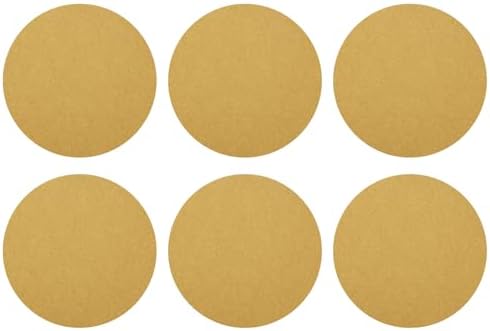 HARFINGTON 10 Pcs 8 Inch Sanding Discs 60 Grit Yellow Aluminum Oxide