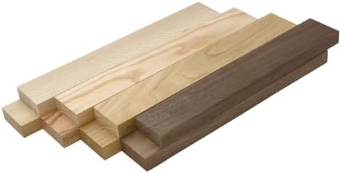 Barrington Hardwoods Variety Pack (Syc, Cn, Bn, Wal) 3/4" x 2" x 24", 8 Pcs