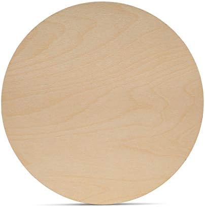 Wood Circles 12 inch, 1/8 Inch Thick, Birch Plywood Discs, Pack of 1 Unfinished Wood Circles for Crafts, Wood Rounds by Woodpeckers