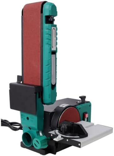 Belt Disc Sander Combo, 4 x 36 Inch Belt & 6 Inch Disc Sander, 0-90° Adjustable Belt, Quick Belt Tension Release, Benchtop Belt Sander for Woodworking, Metalworking & DIY
