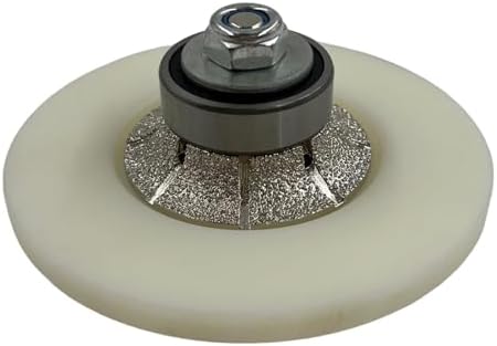 3/8" Demi Bullnose Profile Wheel for Angle Grinders, Extended Guide