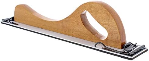 Bundle with TCP Global Wooden Handle Longboard Sander & 80 & 220 Grit Gold - Longboard Continuous Roll 20 Yards Long by 2-3/4" Wide PSA Self Adhesive Stickyback Longboard Sandpaper