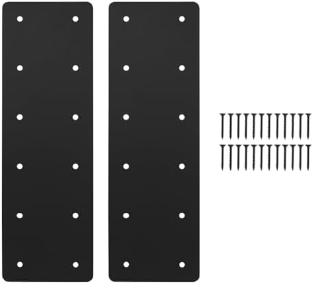 2 Pcs 15.7"x5" Heavy Duty Straight Steel Plate, 3MM Thick