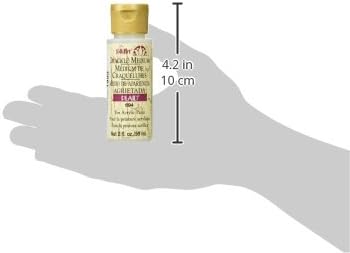 FolkArt Medium (2-Ounce), 694 Crackle, White