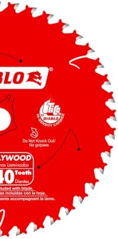 Diablo Finish Trim Saw Blade - 6-1/2" Dia, 40-Teeth, 5/8" Arbor