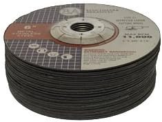 Benchmark Abrasives Grinder Cut Off Wheels 6 Inch Aluminum Oxide Depressed Center Thin Type 27 for Metals, .045" Thick 7/8" Arbor, Angle Grinder Cutting Disc, Grinding Cutting Wheel - 100 Pack