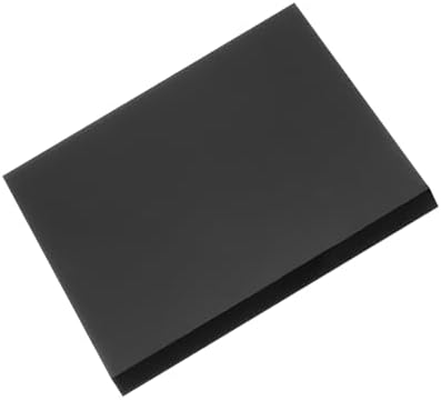 MECCANIXITY UHMW Sheet Ultra High Molecular Weight Polyethylene Sheet, 1/2" Thick Hard HDPE Plastic Sheet Board for Marine Board,DIY Craft, Marine Plywood 6" x 6" Black