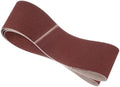 2 Pcs Sanding Belts 6 x 108 Inch 100 Grit Aluminum Oxide