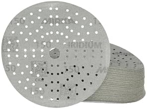 Mirka Iridium 6 Inch 150 Grit Premium Ceramic Blend Sanding Discs, 50 Pack