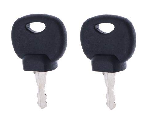 JEENDA Ignition Keys 14707 14607 14603 5755124 8035807 for Bobcat New Holland Industrial JCB Bomag Hamm Roller Compaction Dynapac Terex Vibromax Volvo Ford Moxy 85804675 05755125