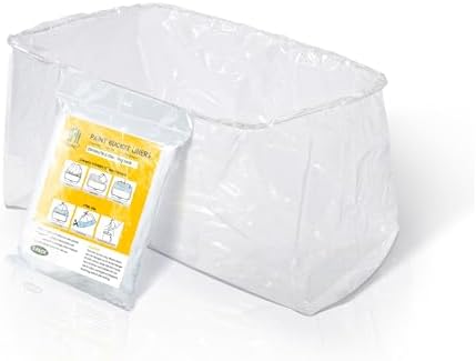 VOOMEY 18 Inch Paint Tray Liner, Plastic Paint Bucket Inner Liner Bags for Paint Roller Kit, 5pcs,Disposable for Quick Cleanup