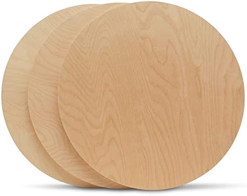 Wood Circles 36 inch, 1/2 Inch Thick, Birch Plywood Discs, Pack of 1 Unfinished Wood Circles for Crafts, Wood Rounds by Woodpeckers