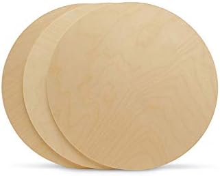 Wood Circles 12 inch, 1/4 Inch Thick, Birch Plywood Discs, Pack of 1 Unfinished Wood Circles for Crafts, Wood Rounds by Woodpeckers