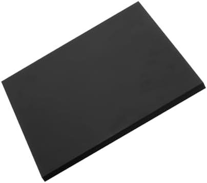 MECCANIXITY UHMW Sheet Ultra High Molecular Weight Polyethylene Sheet, 1/2" Thick Hard HDPE Plastic Sheet Board for DIY Craft 10" x 10" Black