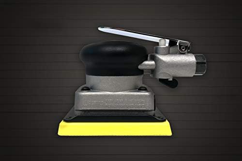 AirVANTAGE Industrial-Grade Orbital Pneumatic 3" x 4" Jitterbug Air Sheet Sander Non-Vacuum, 1/4 in. NPT Air Inlet (NV: PSA Vinyl)