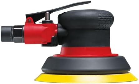 Chicago Pneumatic CP3510 - Air Random Orbital Sander Tool, Home Improvement, Woodworking Tools, Polisher, Rust Removal, Heavy Duty, Non-Vacuum, Hook & Loop, 5 Inch (125 mm), 0.28 HP / 210 W - 12000 RPM