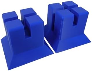 Woodworking Parallel Clamp Stands Set of 4 Workbench Helper (Blue)